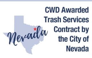 City of Nevada Logo with text announcing partnership with CWD